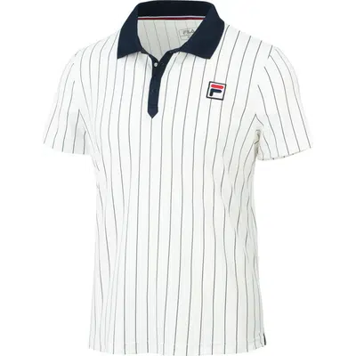 Fila Bjorn Stripes Polo Wit/Blauw