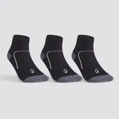 Kipsta RS 900 Halfhoge Sportsokken Zwart/Wit
