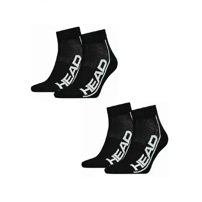 HEAD Stripe Quarter Sokken 2-Pack Zwart