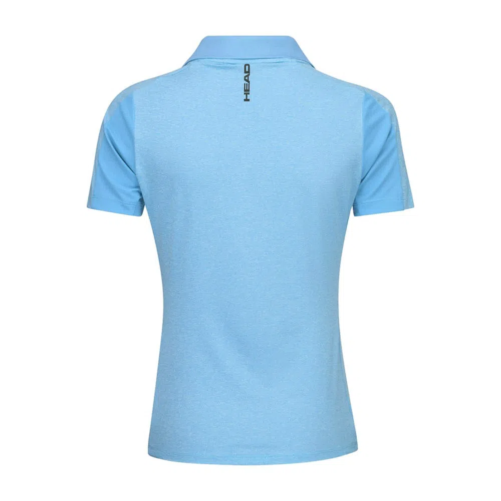 HEAD Tech Padel Polo Dames Blauw