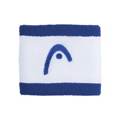 HEAD Striped 2.5 Zweetband Wit/Blauw
