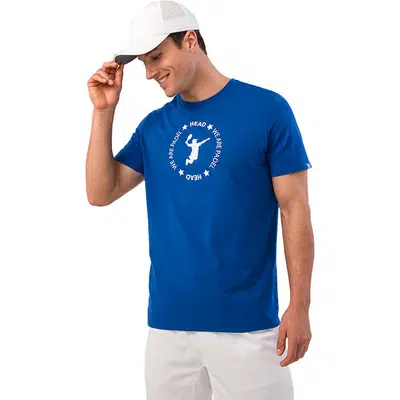 HEAD We Are Padel T-Shirt Blauw