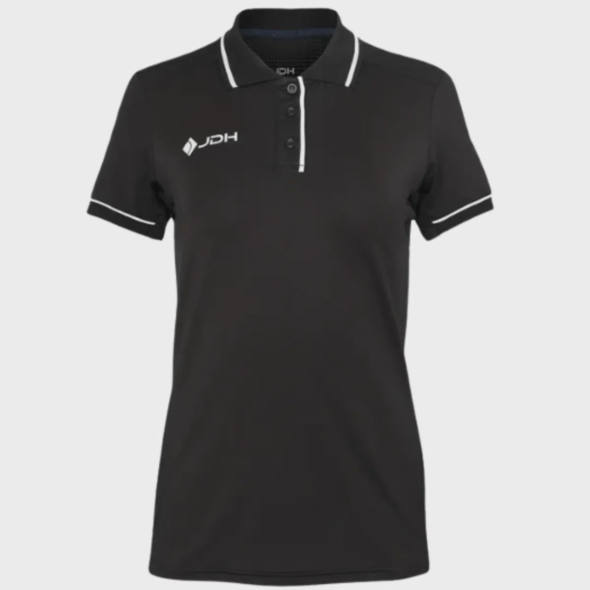 JDH Carbon Pro Dames Polo Zwart