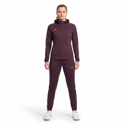 JDH Hooded Midlayer Dames Set - Pruim
