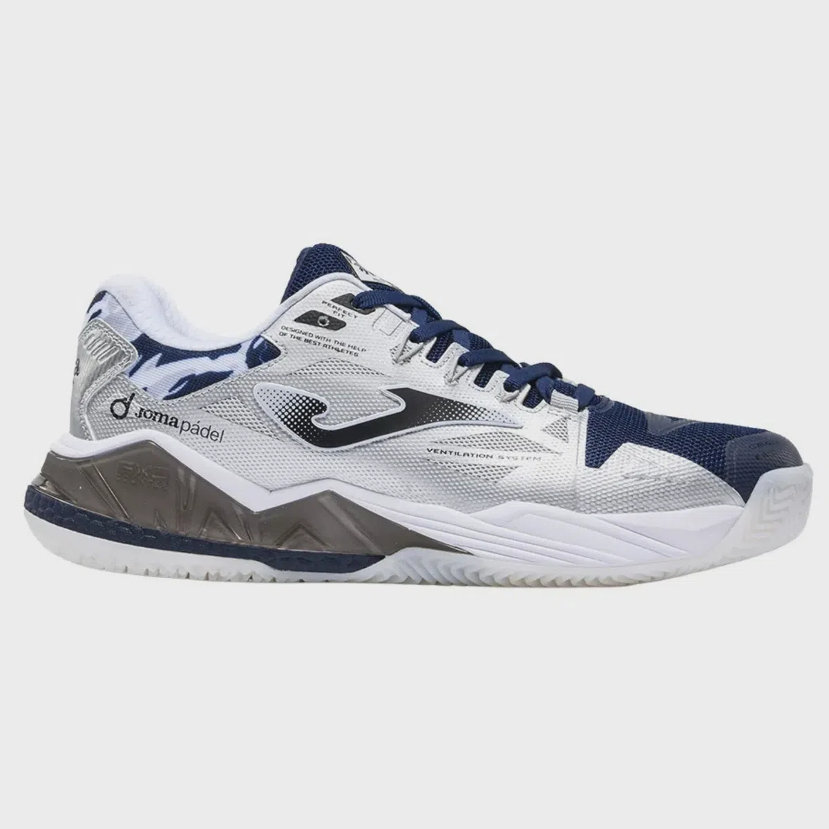 Joma Spin 2026 Heren Wit/Marineblauw