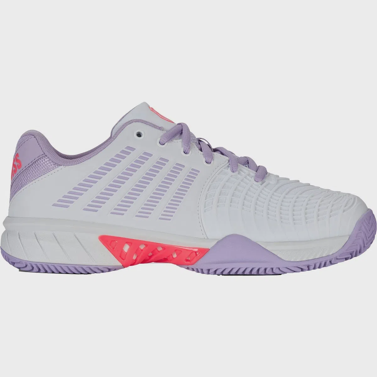 K-Swiss Express Light 3 Clay Dames Wit/Paars/Roze