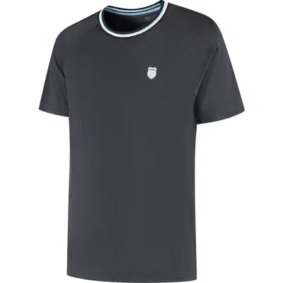 K-Swiss Hypercourt Melange T-Shirt Zwart