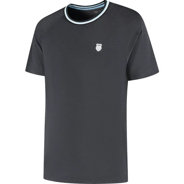 K-Swiss Hypercourt Melange T-Shirt Zwart