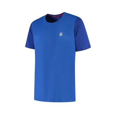 K-Swiss Hypercourt Jacquard T-Shirt Blauw