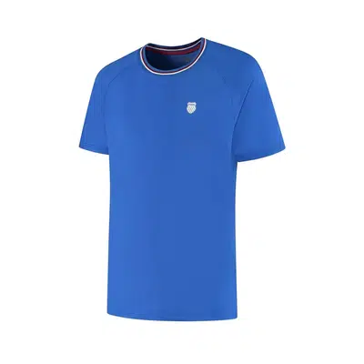 K-Swiss Hypercourt Melange T-Shirt Blauw