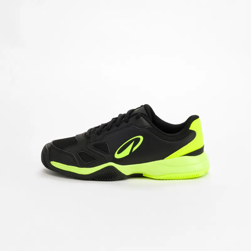 Padelschoenen ps 500 kinderen zwart/geel