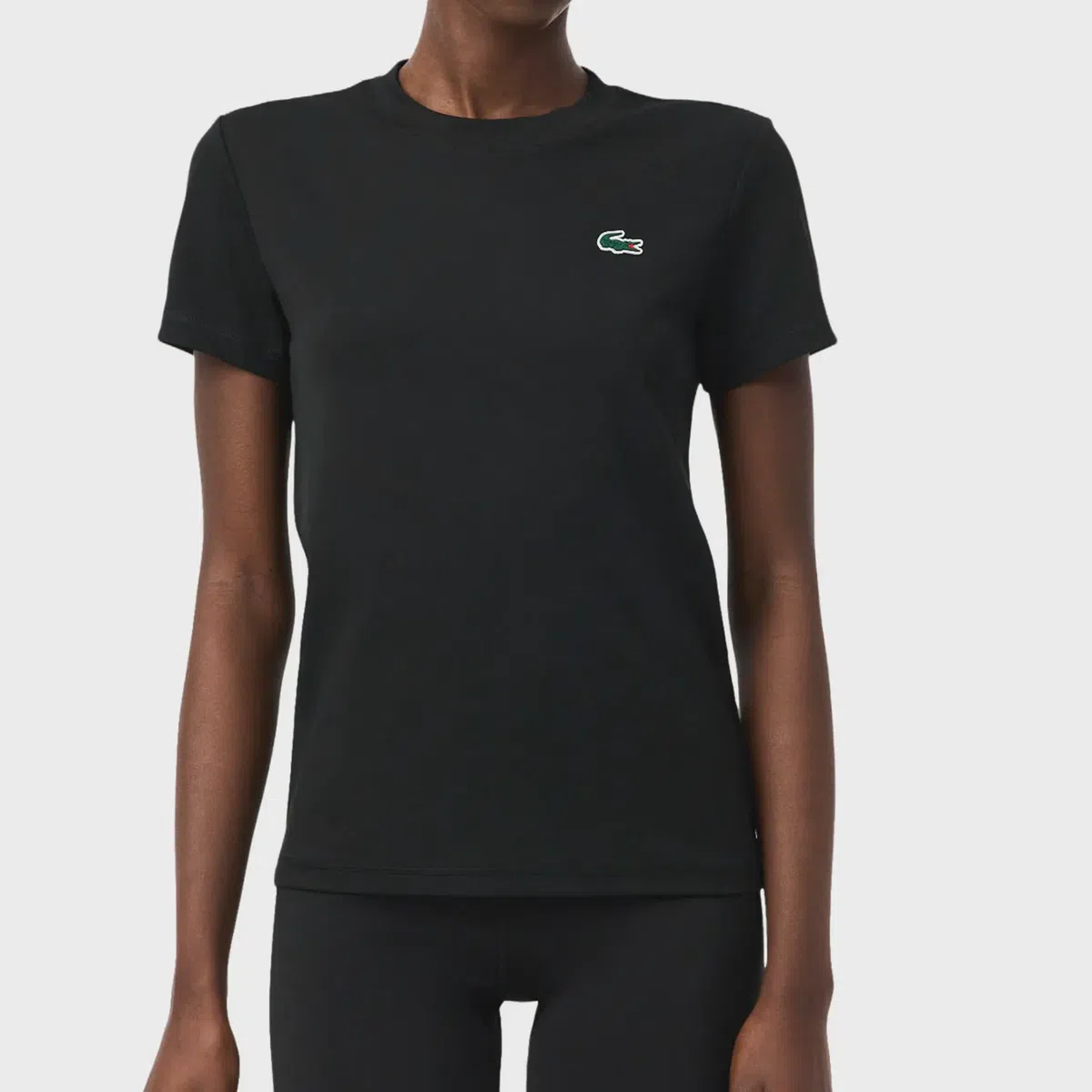 Lacoste Essentials T-Shirt Dames Zwart