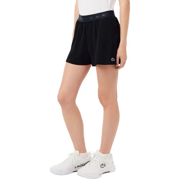 Lacoste Ultra Dry Dames Short Zwart