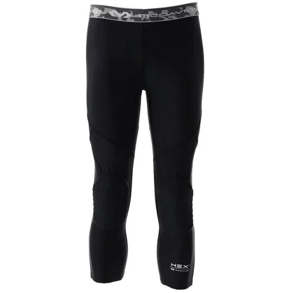 Mc David Hex 3/4 Sportlegging Met Kniebescherming Zwart