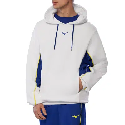 Mizuno Athletics Hoodie Wit Blauw