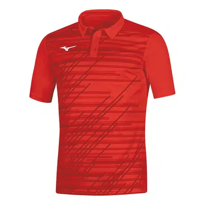 Mizuno Chiba Polo Heren Rood