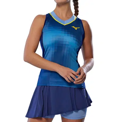 Mizuno Frontier Tanktop Dames Blauw