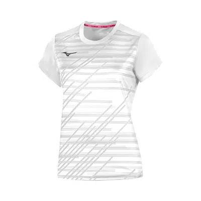Mizuno Team Chiba T-Shirt Dames Wit