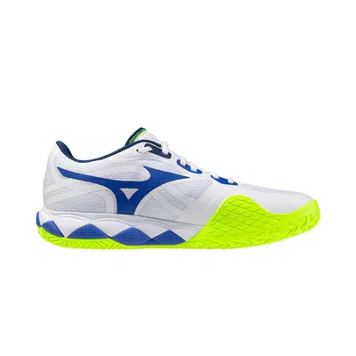 Mizuno Wave Enforce Tour 2 Clay Court Wit/Blauw/Geel