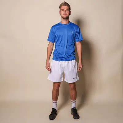 Mr Padel Slim Fit T-Shirt Blauw