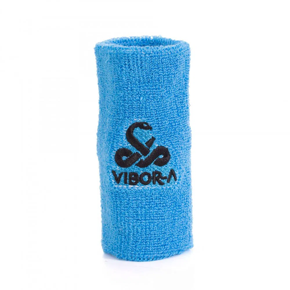 Vibor-A Polsband Blauw Zwart Logo