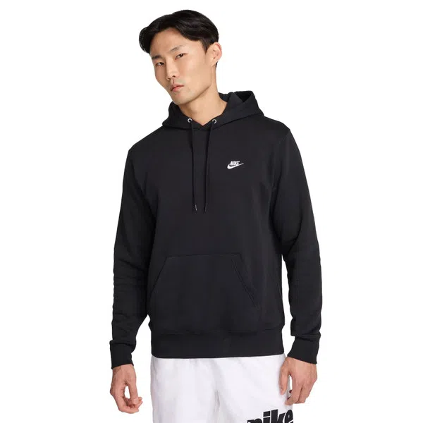 Nike Club Fleece Hoodie Zwart