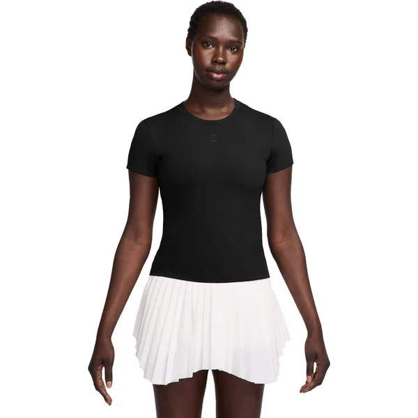 Nike Court Advantage Dames T-Shirt Zwart