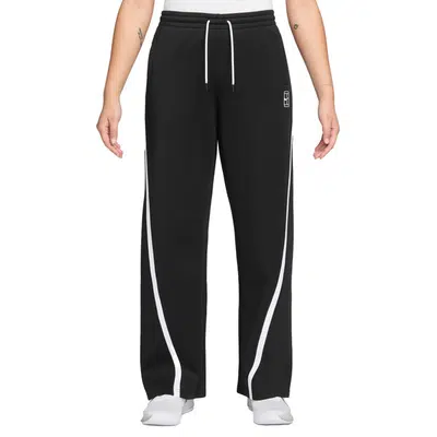 Nike Court Advantage Wide Leg Pant Zwart