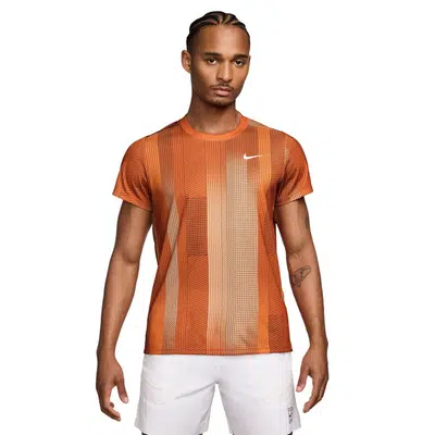 Nike Court Dry Victory Printed T-Shirt Oranje