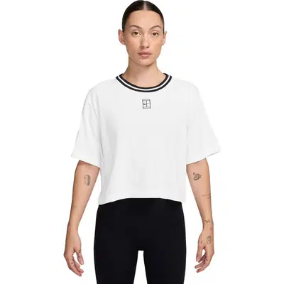 Nike Court Heritage Cropped T-Shirt Dames