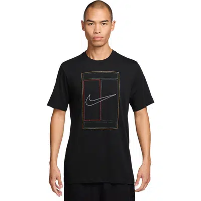 Nike Court Heritage Logo T-Shirt Zwart