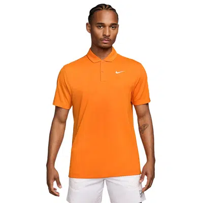 Nike Court Victory Solid Polo Oranje