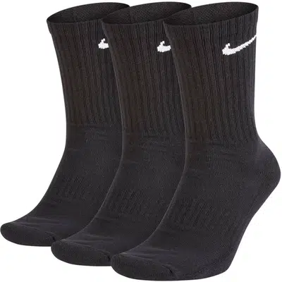 Nike Cushioned Crew Sokken 3-Pack Zwart