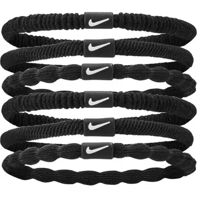 Nike Flex Haarbanden - 6-Pack - Zwart