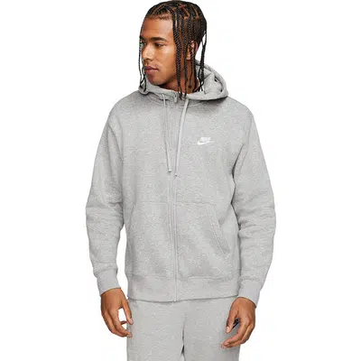 Nike Sportswear Club Fleece Jas met Rits Grijs