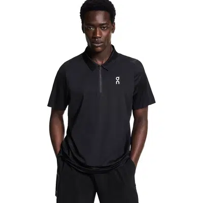 On Court Polo Zwart Heren