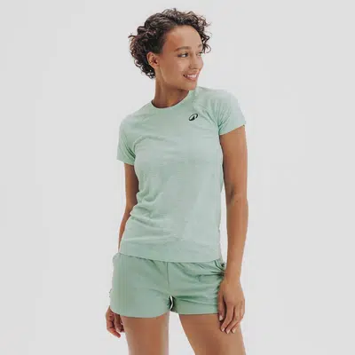 Kuikma Dames Naadloos Padel T-Shirt Lichtgroen