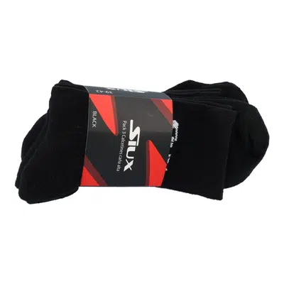 Siux Dhaka Hoge Sportsokken Zwart (3-Pack)