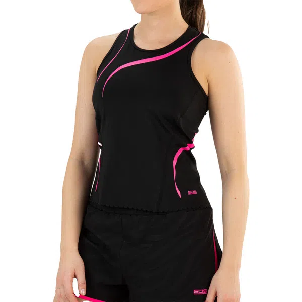 Sjeng Sports Willow Dames Tanktop Zwart/Roze