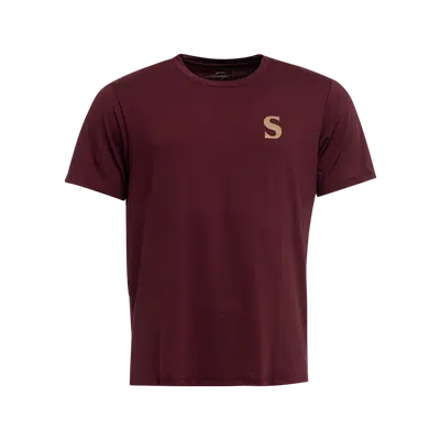 Slazenger The S T-Shirt Bordeau Heren