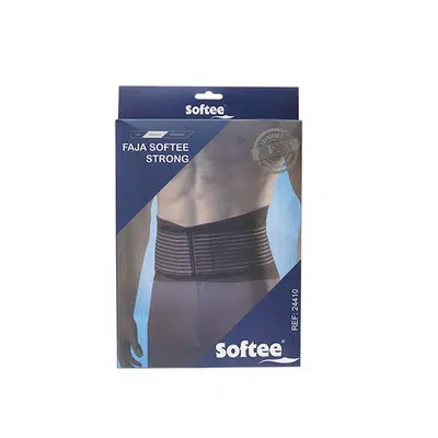 Softee Strong Rug-/Buikband Zwart