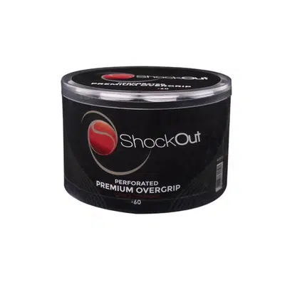 ShockOut Premium Perforated Overgrips Wit