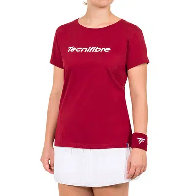 Tecnifibre Team Cotton T-Shirt Dames Rood