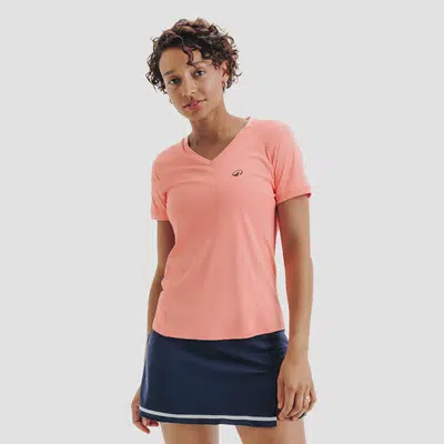 Kuikma Dry V-hals T-Shirt Dames Roze