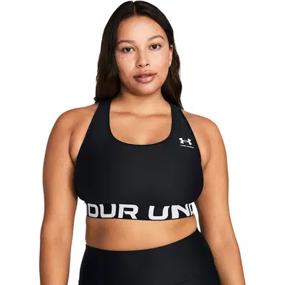 Under Armour HG Medium Support Sport-BH Zwart
