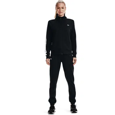 Under Armour Tricot Dames Trainingspak Zwart