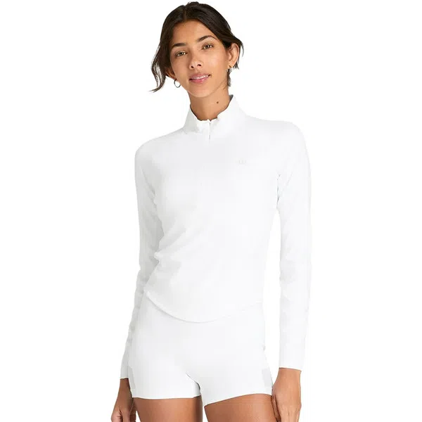 Wilson Baseline Dames Half Zip Longsleeve Wit