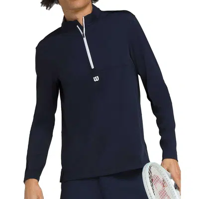 Wilson Elevate Performance 1/2 Zip Marineblauw