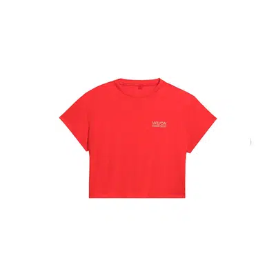 Wilson Harper Crop T-Shirt Dames Rood