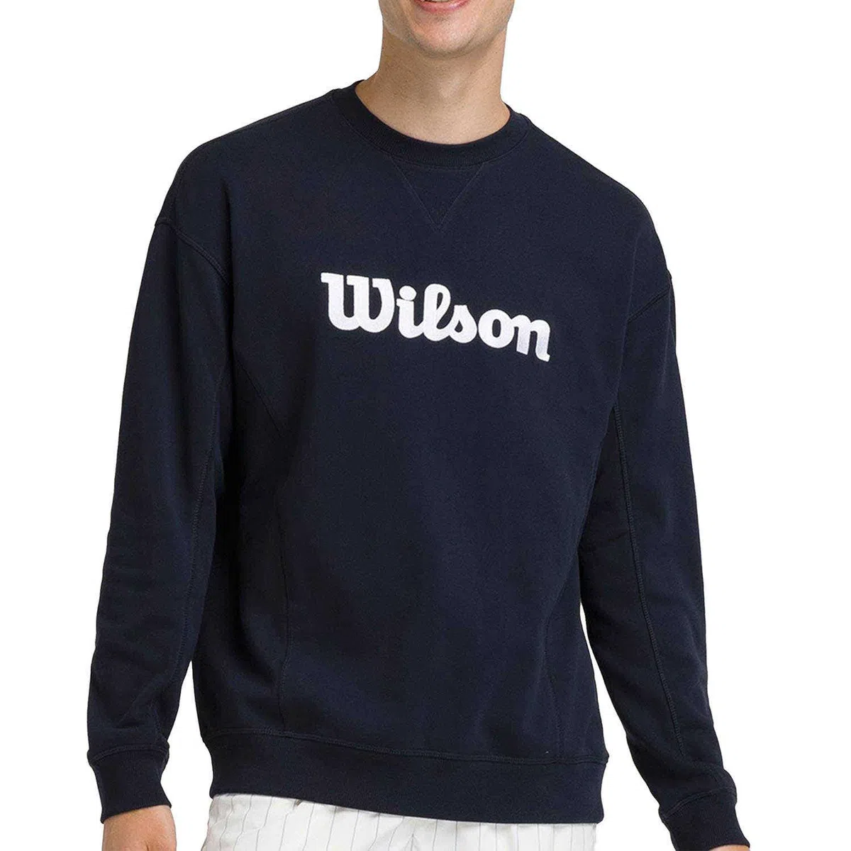 Wilson Parkside Crew Heren Sweater Donkerblauw